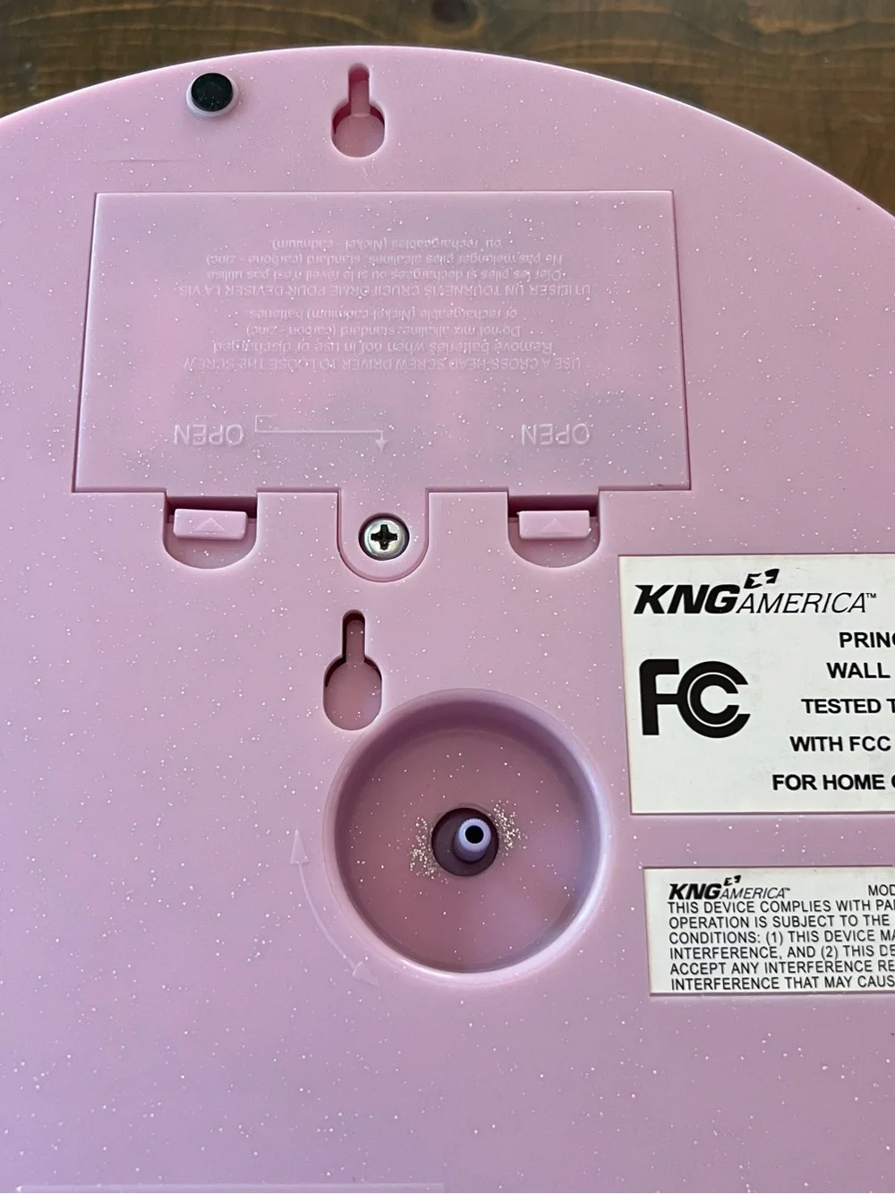 Vintage Disney Princess Clock — Lavender & Pink with sound and movement hourly